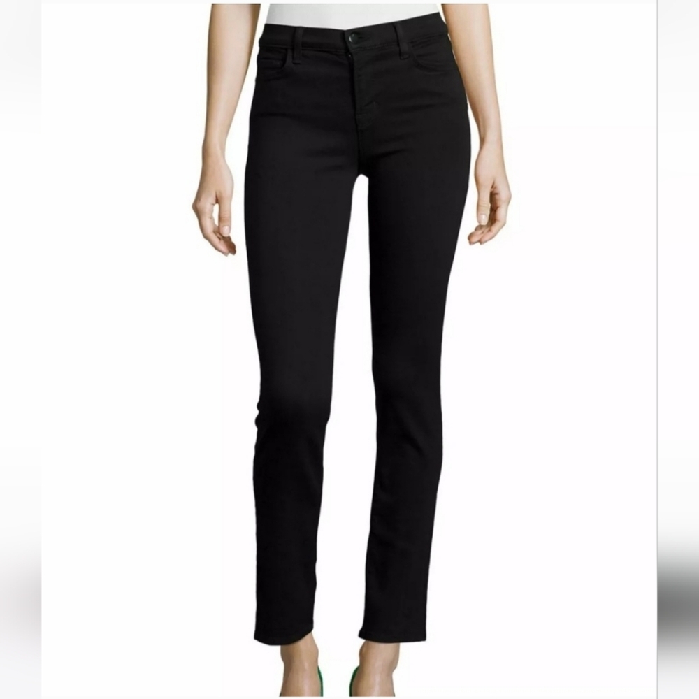 J brand Maria straight jean serious bk black size 27